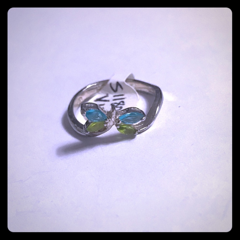 Sterling Silver Butterfly Ring 7